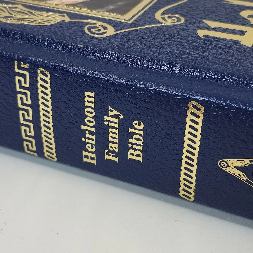 Heirloom Family Holy Bible Masonic Edition 1988 Lodge KJV Red Letter Illinois